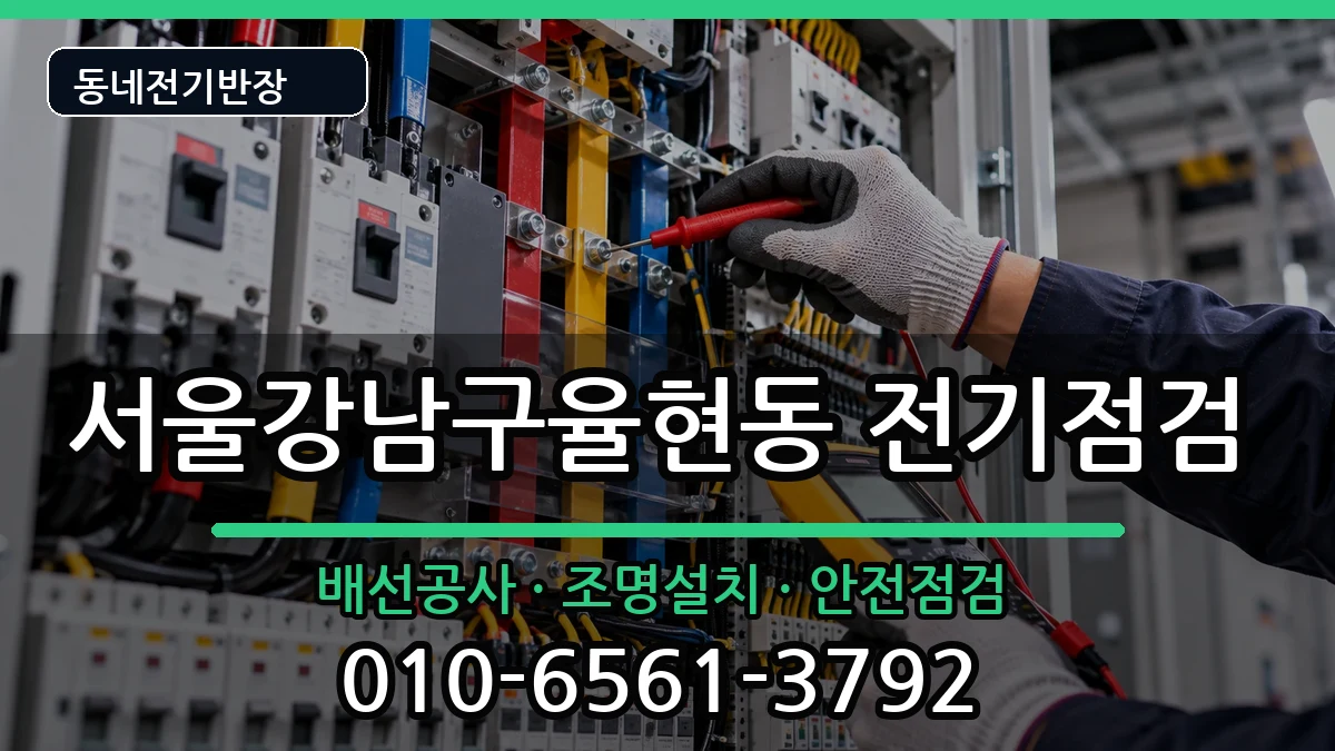 서울강남구율현동  콘센트교체 지역형