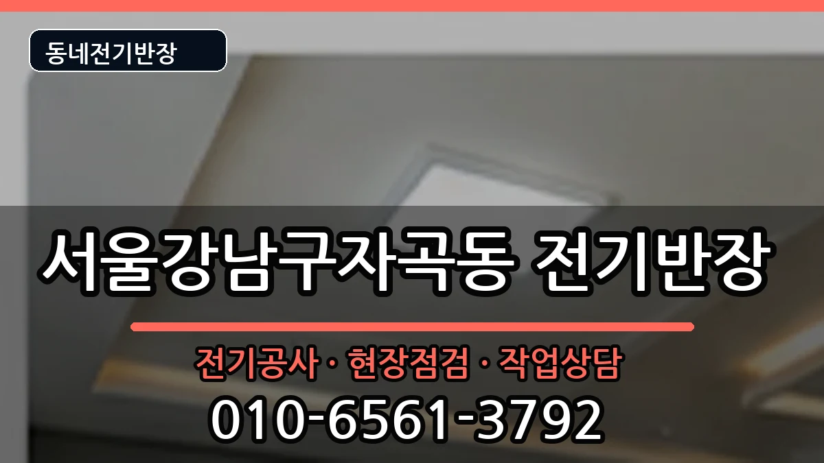 서울강남구자곡동 전기공사 서울강남구자곡동 전기공사 전기 작업 안내 이미지 1