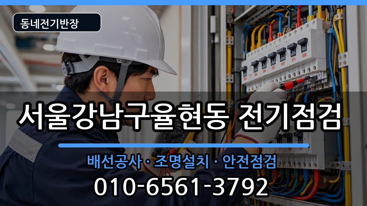 서울강남구율현동 차단기교체 서울강남구율현동 차단기교체 전기 작업 안내 이미지 3