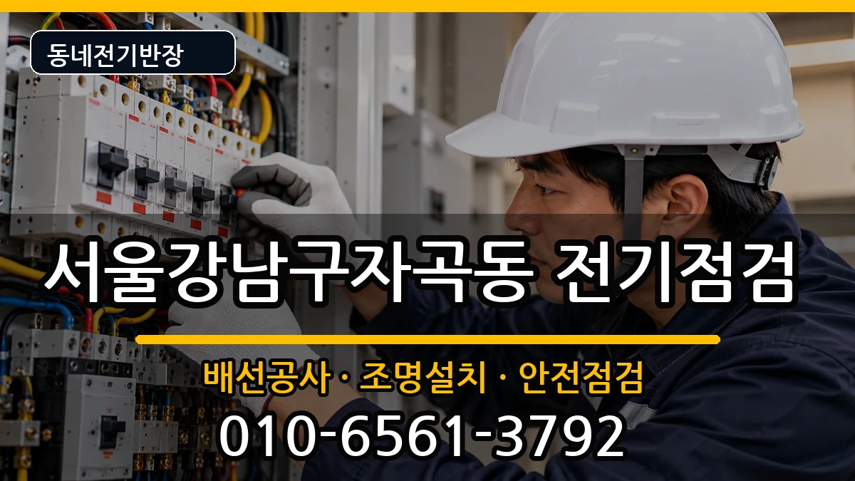 서울강남구자곡동  누전수리 비교형