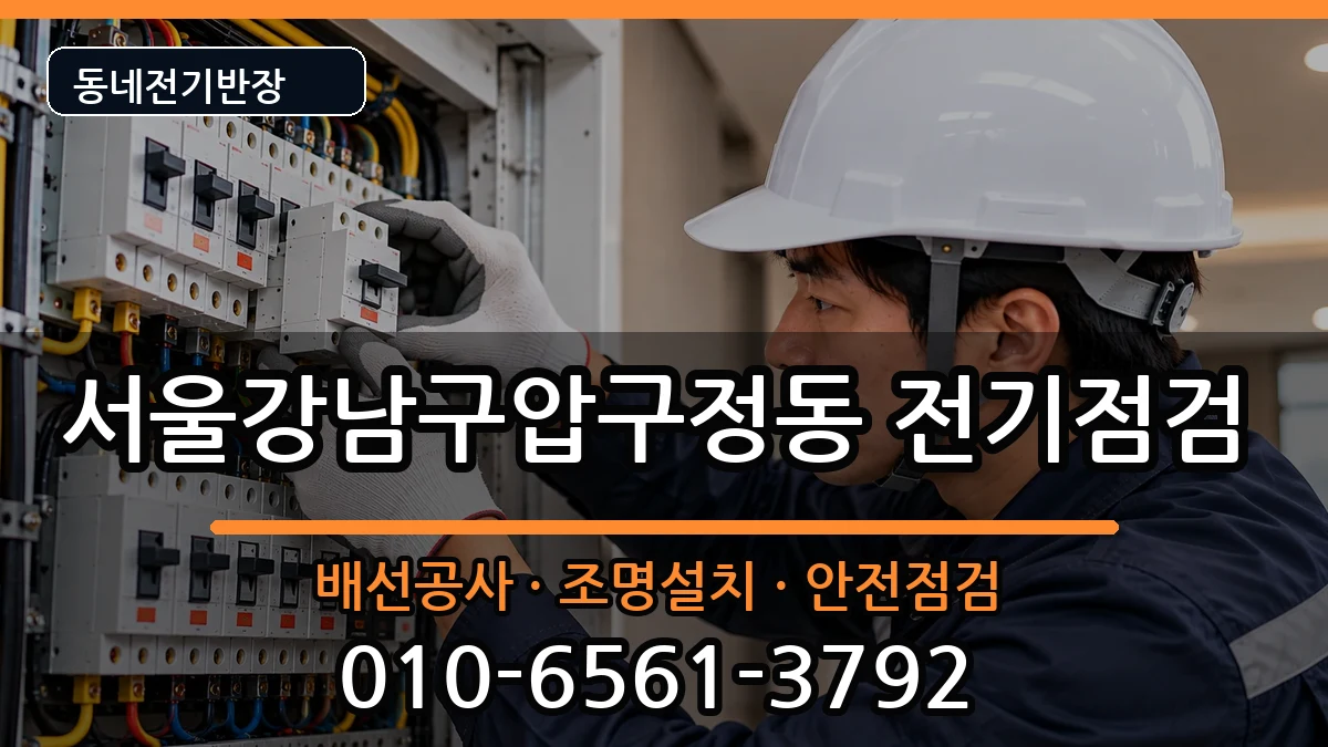 서울강남구압구정동 전기고장 서울강남구압구정동 전기고장 전기 작업 안내 이미지 2