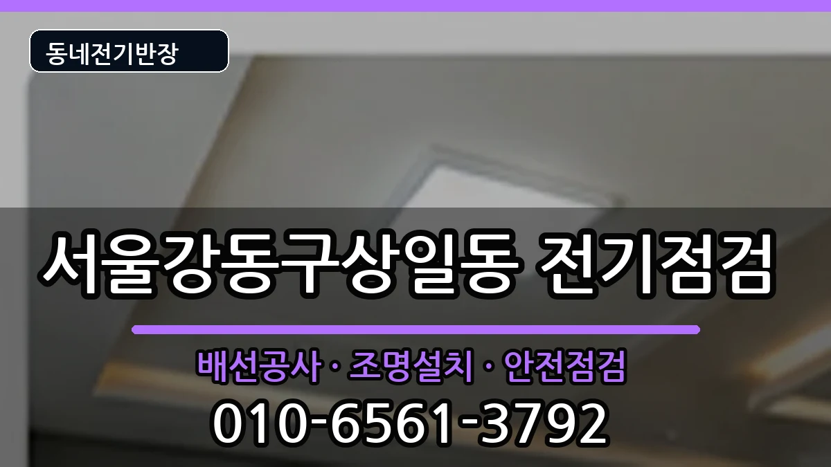 서울강동구상일동  누전수리 정보형