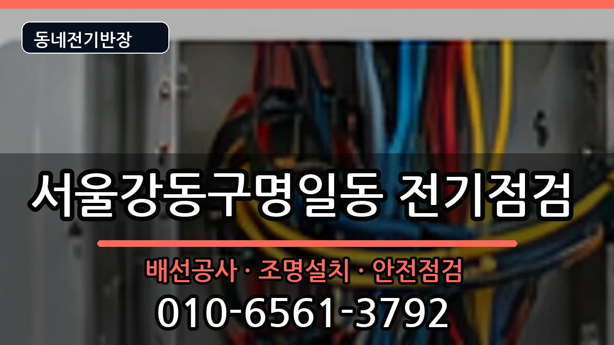 서울강동구명일동  누전수리 비교형
