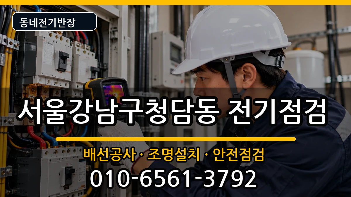 서울강남구청담동  누전수리 질문형
