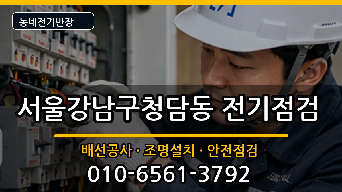 서울강남구청담동  전기증설 지역형