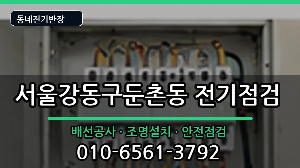 서울강동구둔촌동 전기고장 서울강동구둔촌동 전기고장 전기 작업 안내 이미지 2