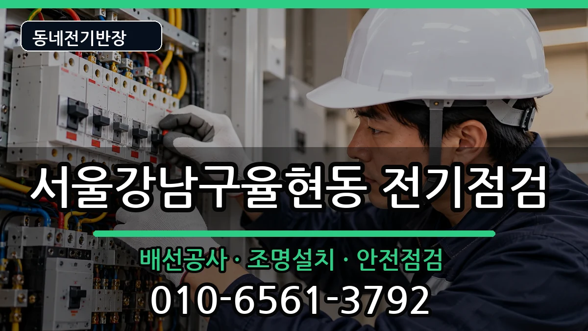 서울강남구율현동 전기증설 서울강남구율현동 전기증설 전기 작업 안내 이미지 2