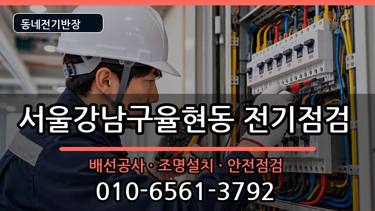 서울강남구율현동  전기배선공사 질문형