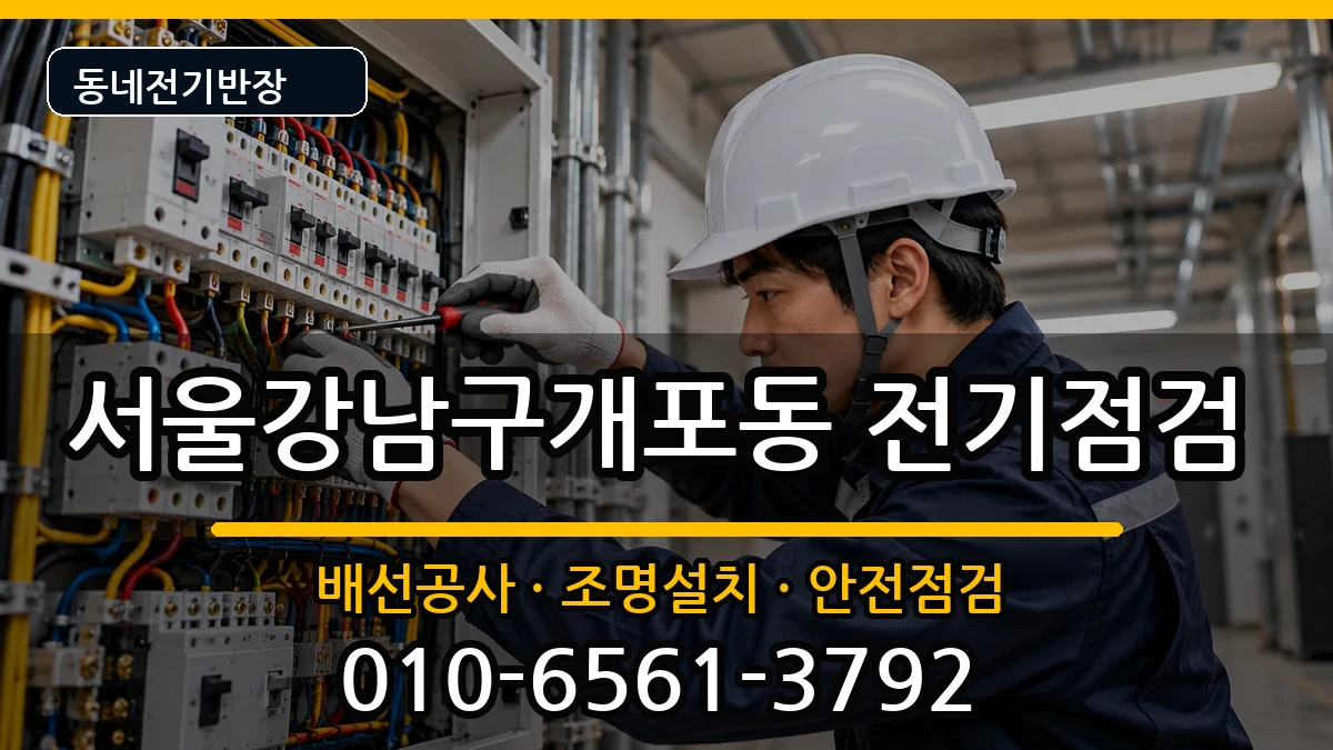 서울강남구개포동 누전수리 서울강남구개포동 누전수리 전기 작업 안내 이미지 3