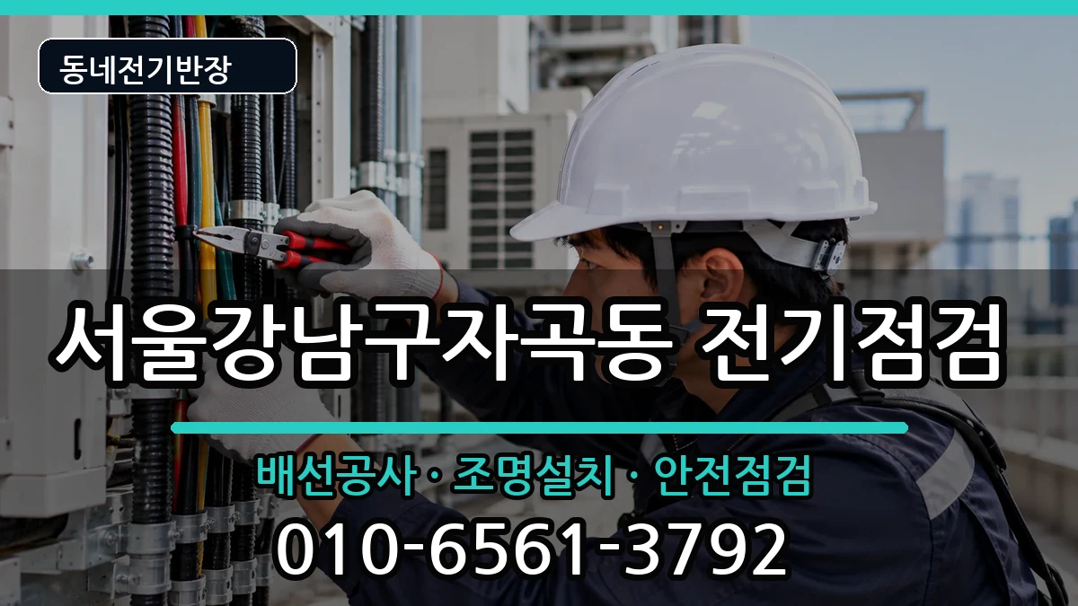 서울강남구자곡동 누전수리 전기 작업 안내 이미지 1