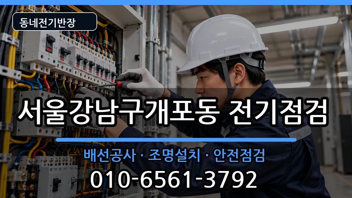 서울강남구개포동 전기배선공사 서울강남구개포동 전기배선공사 전기 작업 안내 이미지 3