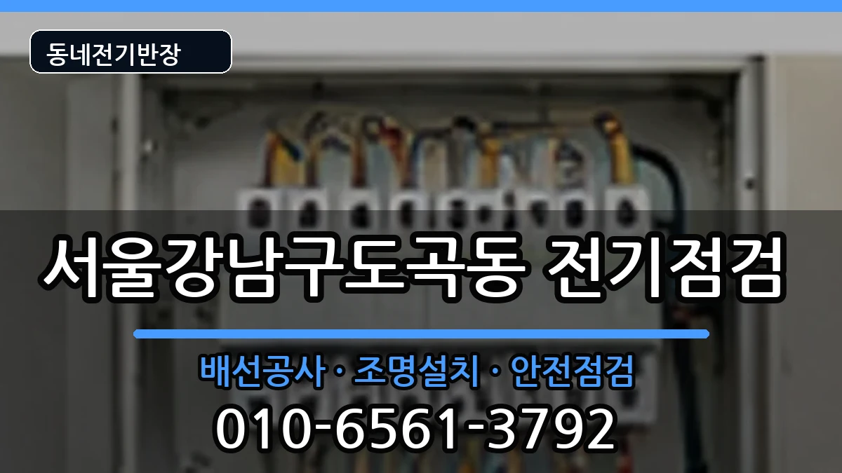 서울강남구도곡동 전기고장 서울강남구도곡동 전기고장 전기 작업 안내 이미지 1