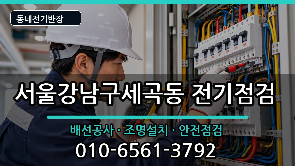 서울강남구세곡동  전기고장 질문형