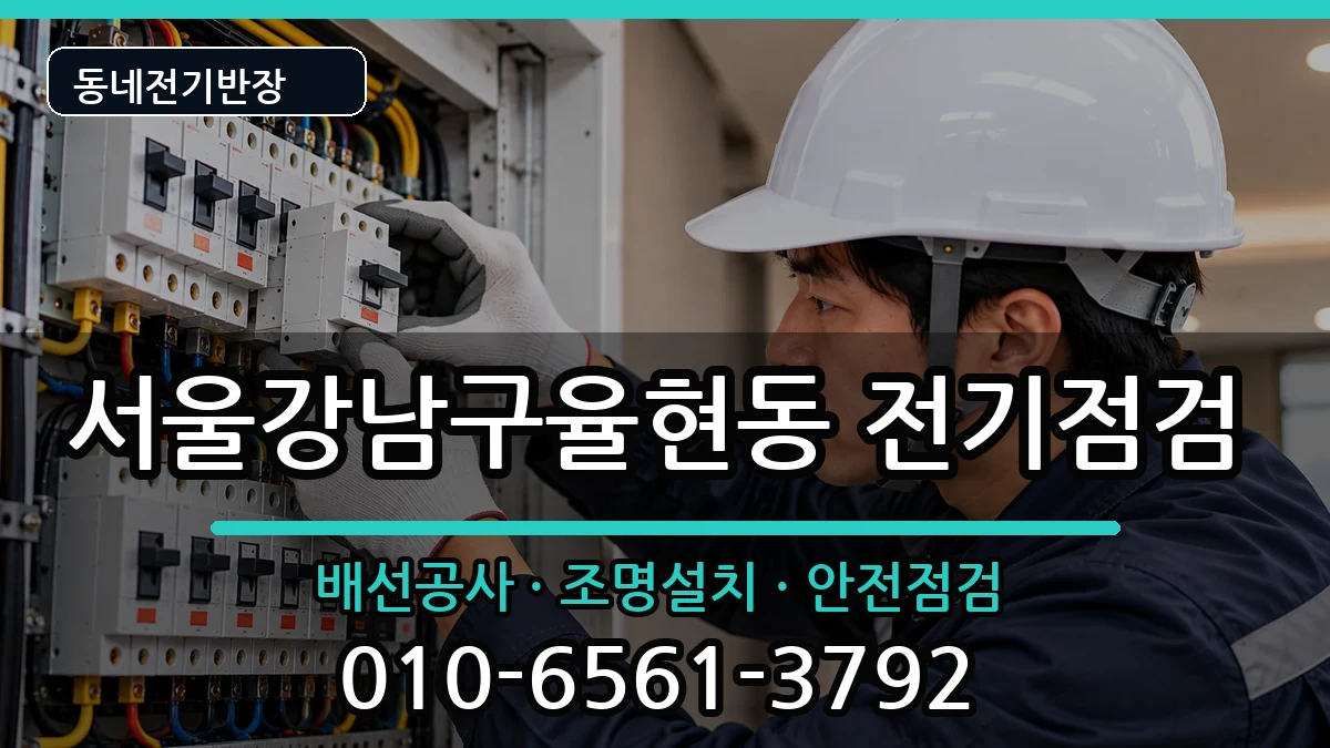 서울강남구율현동  누전수리 비교형