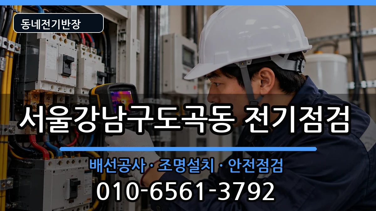 서울강남구도곡동  전기배선공사 질문형