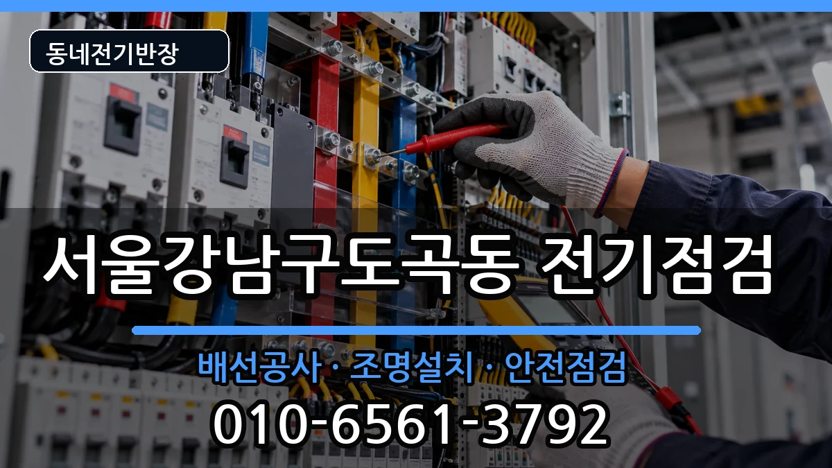 서울강남구도곡동 전기고장 서울강남구도곡동 전기고장 전기 작업 안내 이미지 3