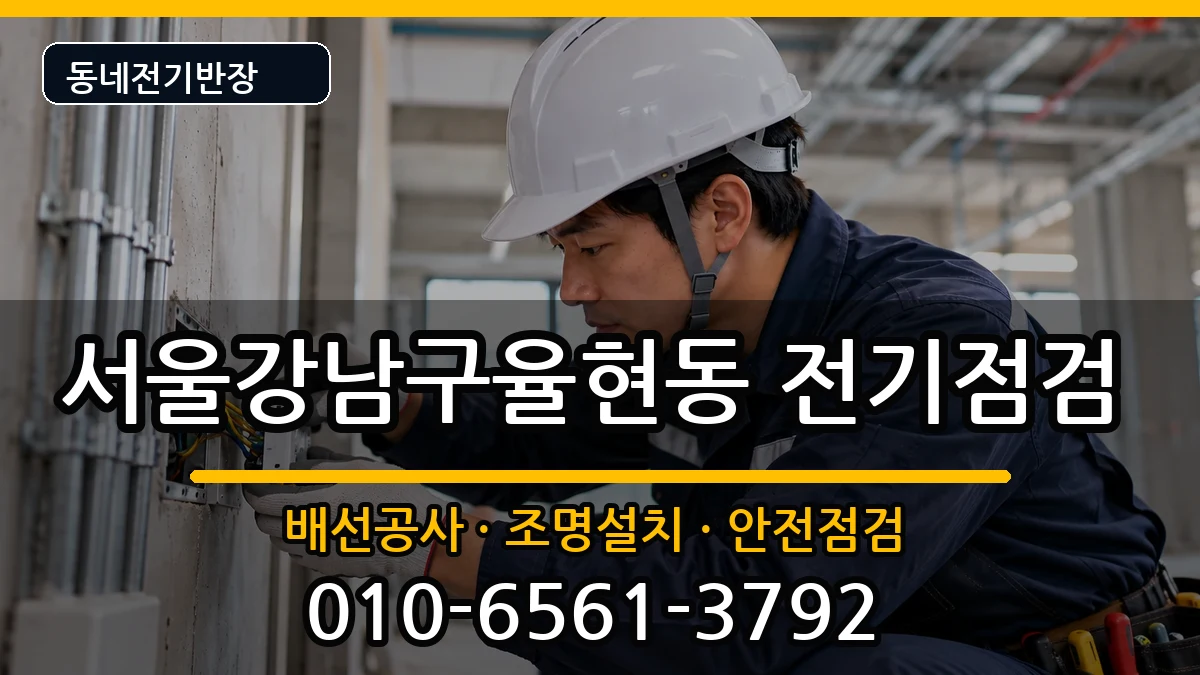서울강남구율현동 전기고장 서울강남구율현동 전기고장 전기 작업 안내 이미지 3