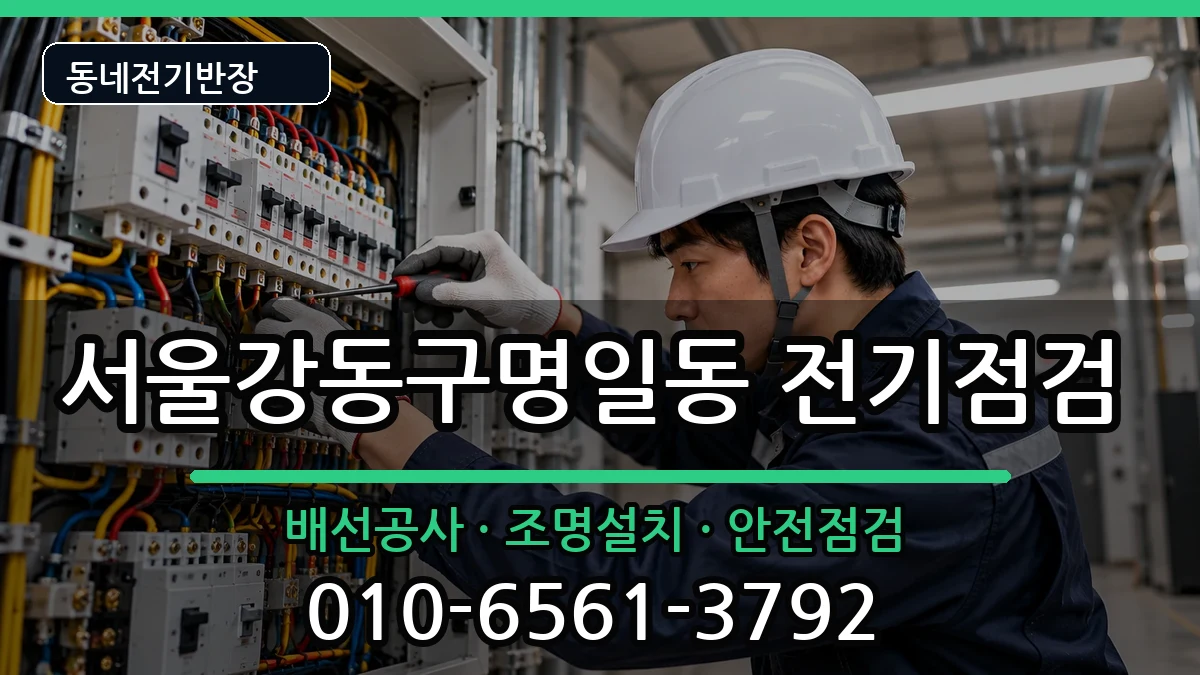 서울강동구명일동  콘센트교체 상황예시형