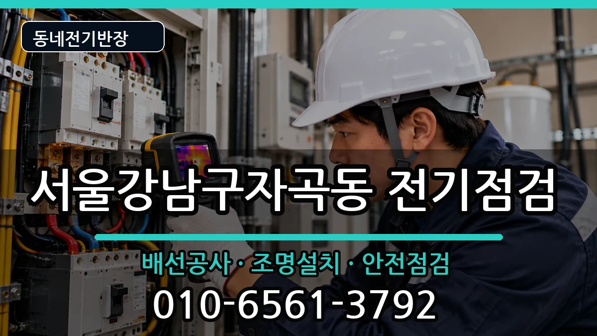 서울강남구자곡동 전기증설 전기 작업 안내 이미지 2