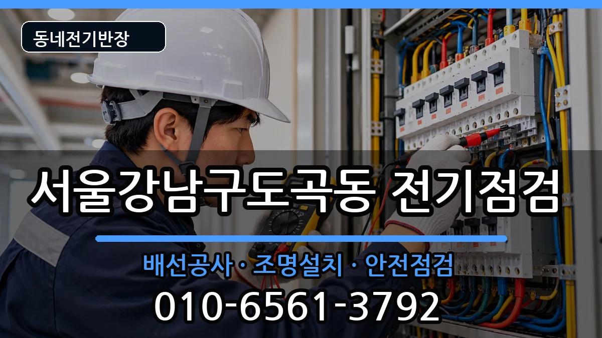 서울강남구도곡동  누전수리 질문형