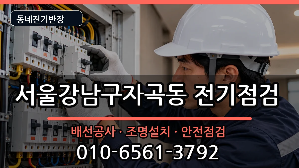 서울강남구자곡동 차단기교체 서울강남구자곡동 차단기교체 전기 작업 안내 이미지 2